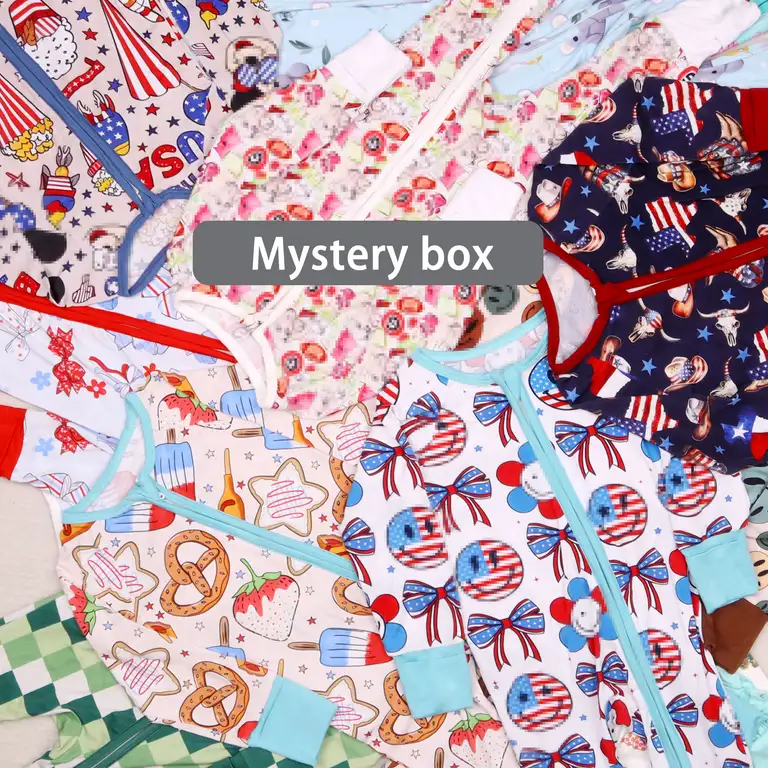 Wholesale China OEM Wholesale Custom Print Bamboo Viscose Pajamas Organic Double Zipper Bamboo Baby Romper Little Sleepers Kids Bamboo Baby Clothes Leading