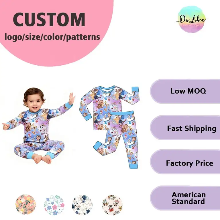China Wholesale Source Supplier Kids OemOdm Bamboo Pajamas 4T Two Piece