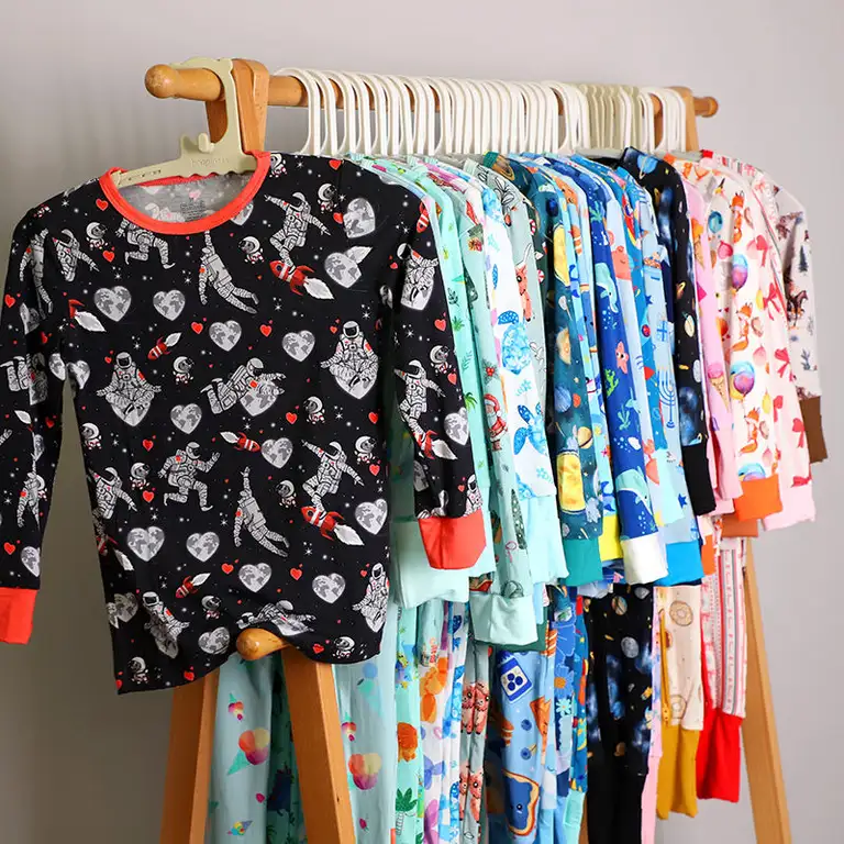 Rts Mystery Bundle Bamboo Pajama Two Piece Boy Direct Leading Manufacturer OEM Wholesale