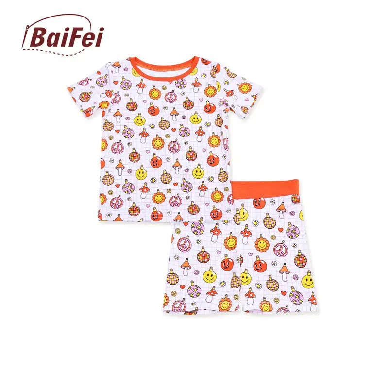 China Bamboo Adult Pajamas Western Print Manufacturer Direct