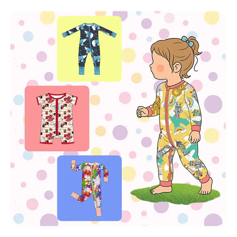 Verified Top Leading Factory Source Bamboo 95 Spandex 5 Family Pajamas