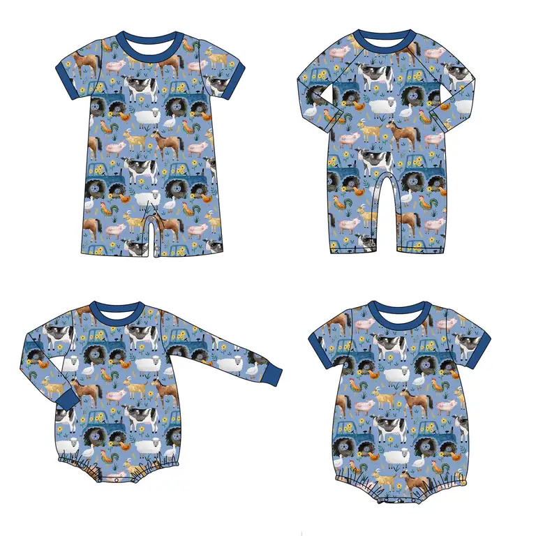 Verified Direct Manufacturer Baby Bamboo Pajamas Custom Print Wholesale Supplier