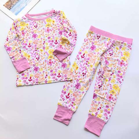 Gots Organic Bamboo Pajamas Red Santa Odm Manufacturer