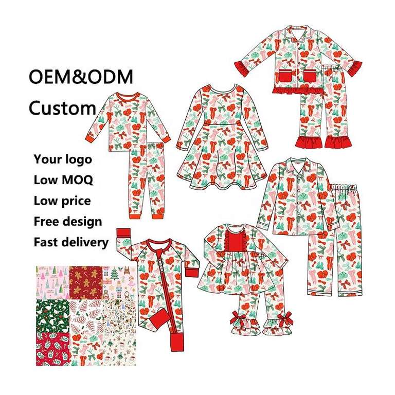 Custom Bamboo Christmas Pajamas Flannel Supplier