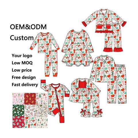Custom Bamboo Christmas Pajamas Flannel Supplier