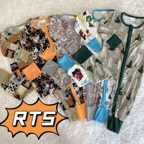 Custom Double Zipper Baby Romper Baby Rompers Bamboo Supplier